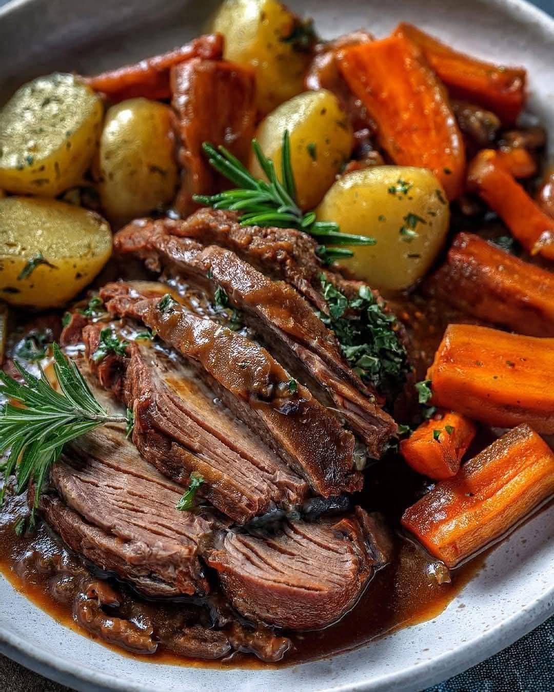 Pot Roast with Potatoes and Carrots Recipe